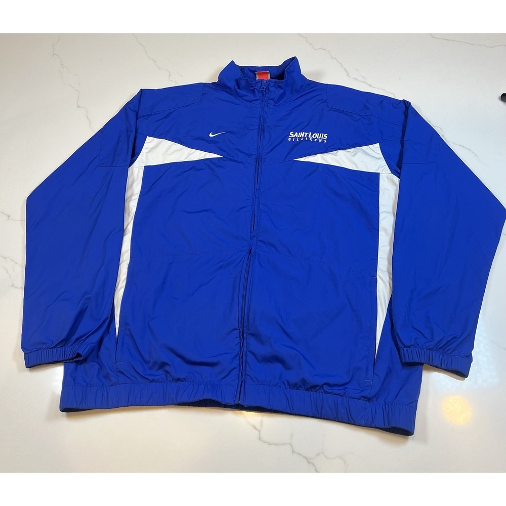 Vintage Y2K Team Nike St Louis Billikens Full Zip‎ Windbreaker Jacket XL